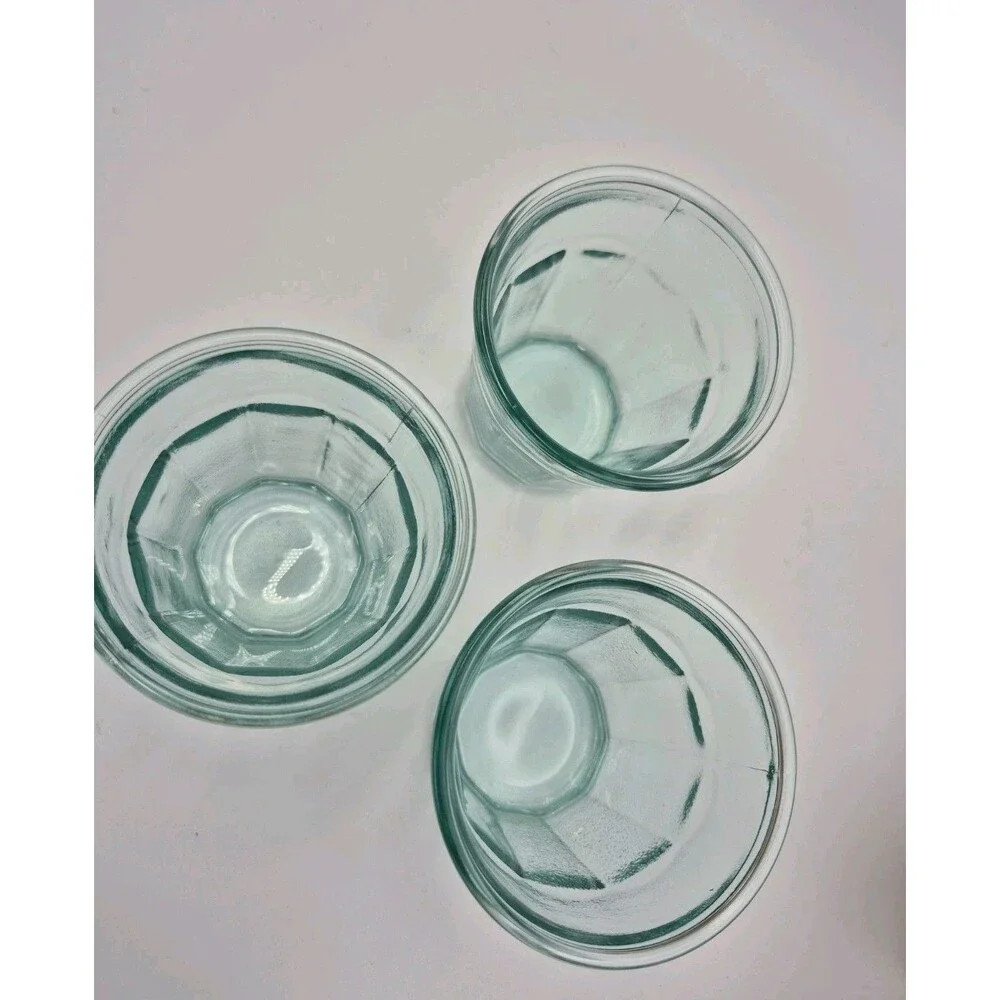 100% Recycled Authentic  Glass Vidrios San Miguel Spain 3 pcs 220ml New
